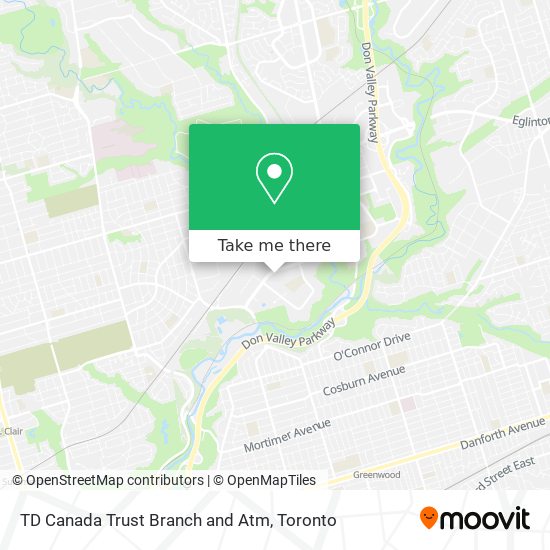TD Canada Trust Branch and Atm map