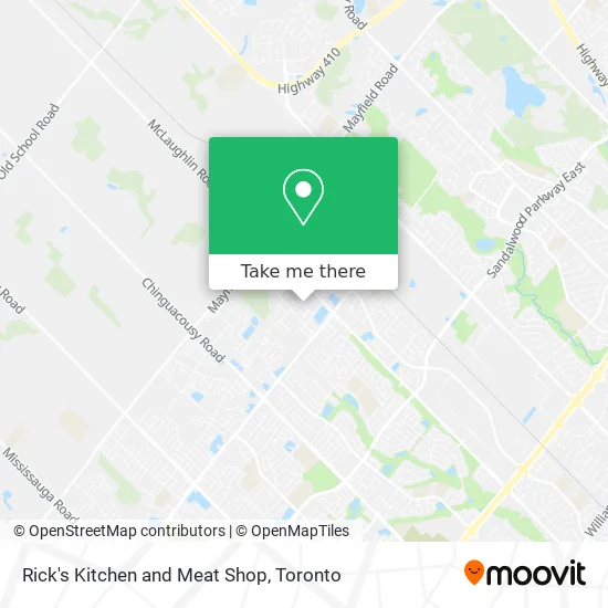 Rick's Kitchen and Meat Shop map