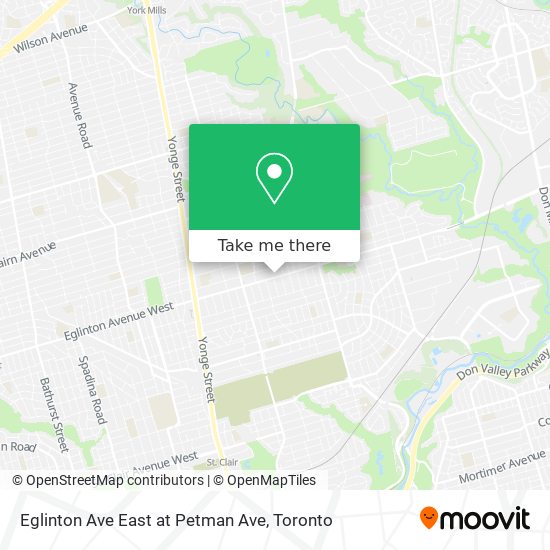 Eglinton Ave East at Petman Ave map