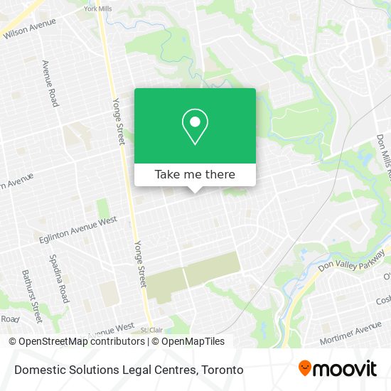 Domestic Solutions Legal Centres map