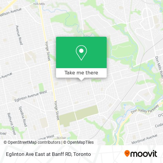 Eglinton Ave East at Banff RD map