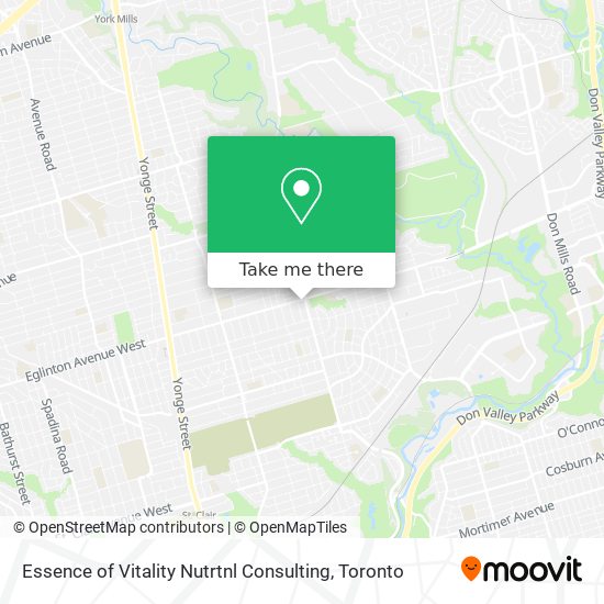 Essence of Vitality Nutrtnl Consulting map