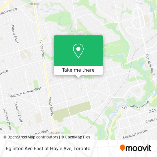Eglinton Ave East at Hoyle Ave map