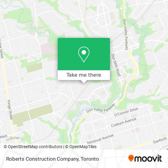 Roberts Construction Company map
