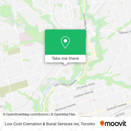Low Cost Cremation & Burial Services Inc map