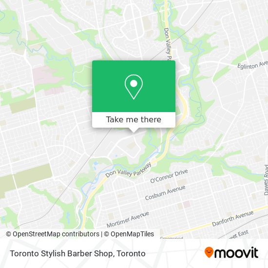 Toronto Stylish Barber Shop map
