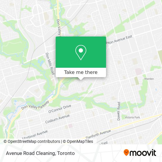 Avenue Road Cleaning map