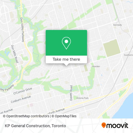 KP General Construction map