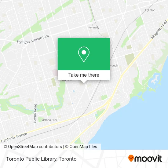 Toronto Public Library map