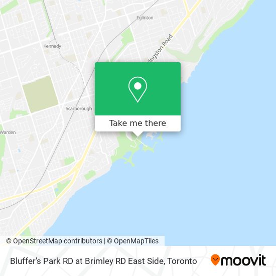Bluffer's Park RD at Brimley RD East Side map