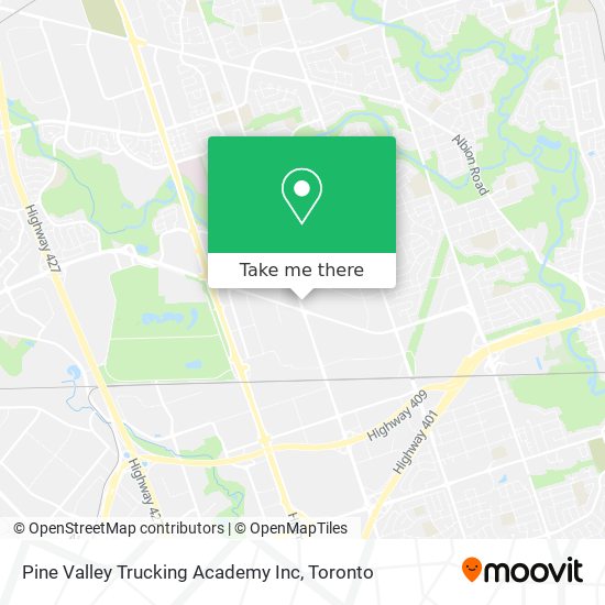 Pine Valley Trucking Academy Inc map