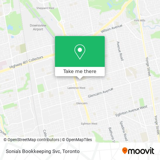 Sonia's Bookkeeping Svc map