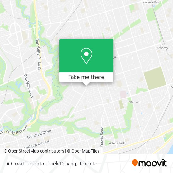 A Great Toronto Truck Driving map