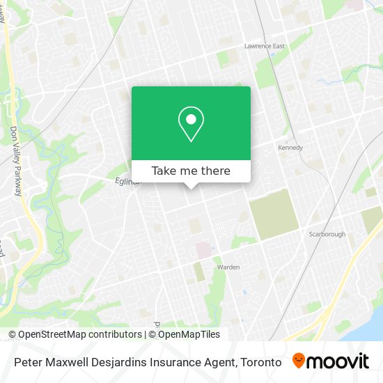 Peter Maxwell Desjardins Insurance Agent map