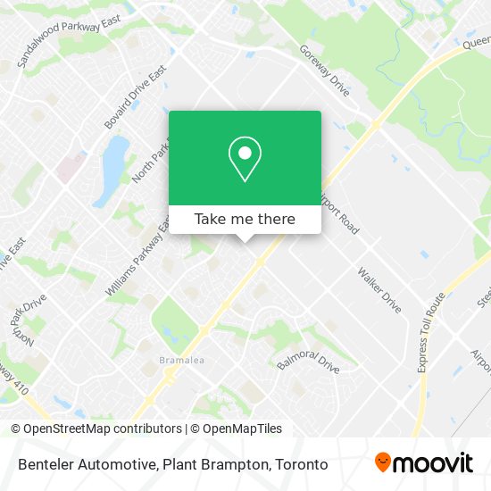 Benteler Automotive, Plant Brampton map