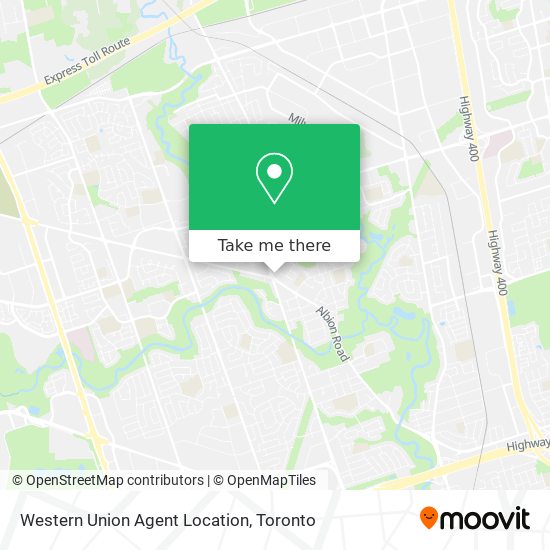 Western Union Agent Location map