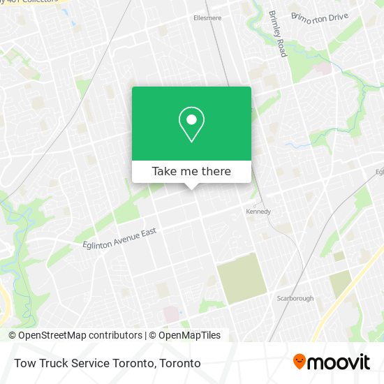 Tow Truck Service Toronto map