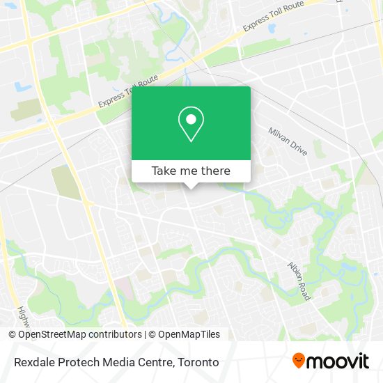 Rexdale Protech Media Centre map