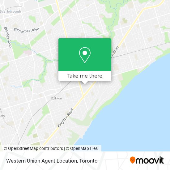 Western Union Agent Location map