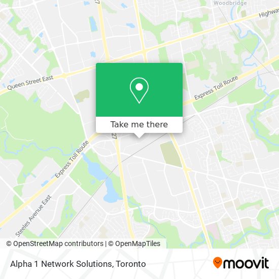 Alpha 1 Network Solutions map