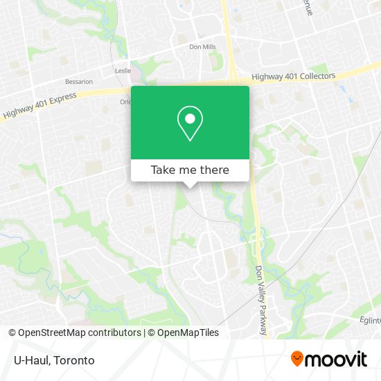 U-Haul map