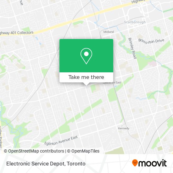 Electronic Service Depot map