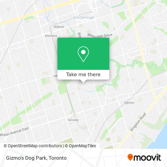 Gizmo's Dog Park map