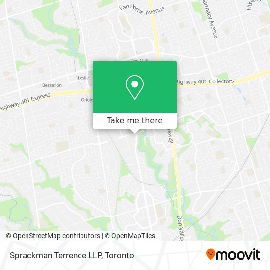 Sprackman Terrence LLP map