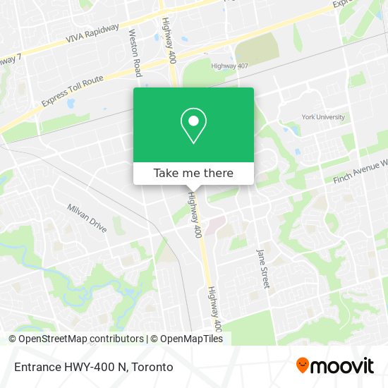 Entrance HWY-400 N plan
