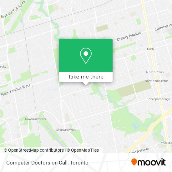 Computer Doctors on Call map