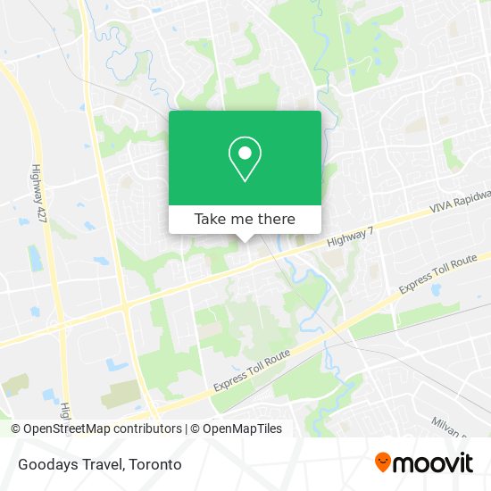 Goodays Travel map