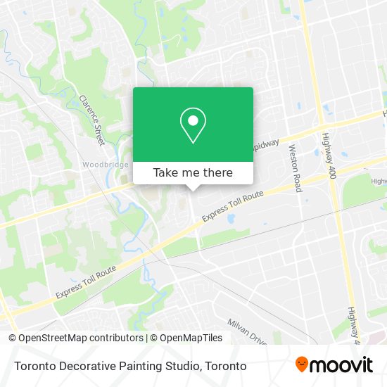 Toronto Decorative Painting Studio map