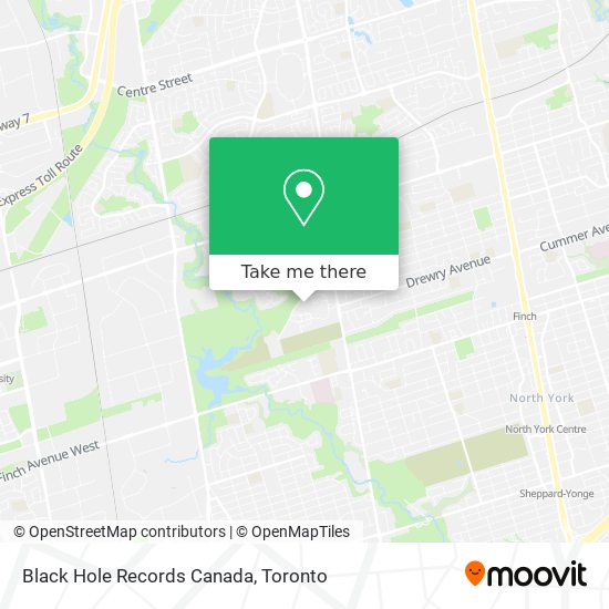 Black Hole Records Canada map