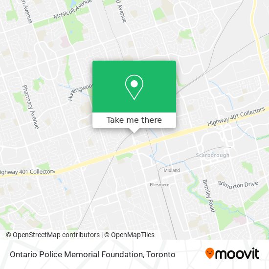 Ontario Police Memorial Foundation map