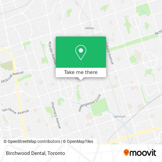 Birchwood Dental map