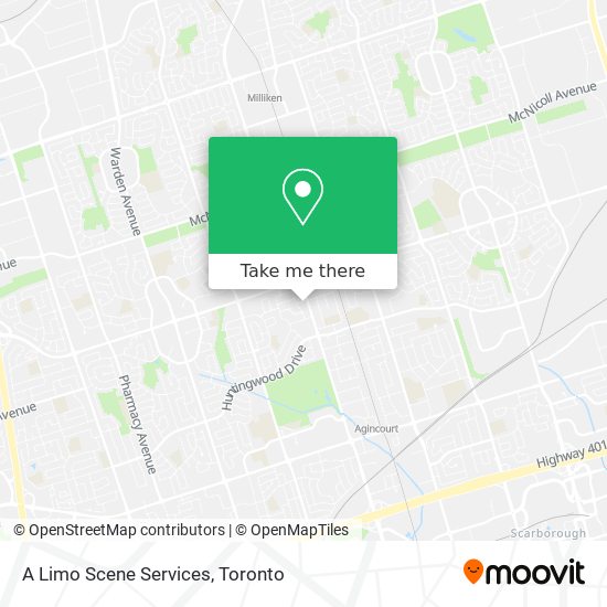 A Limo Scene Services map