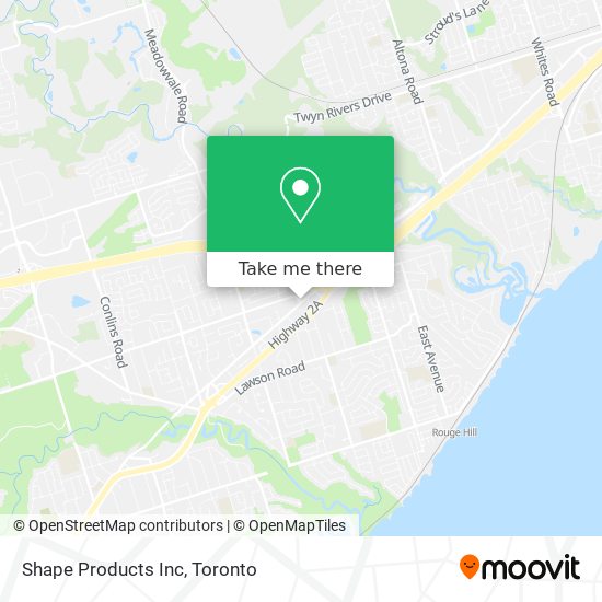 Shape Products Inc map