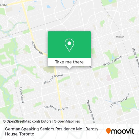 German Speaking Seniors Residence Moll Berczy House plan