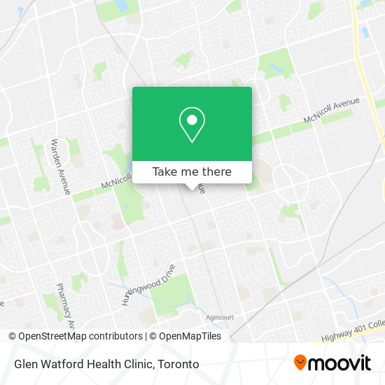 Glen Watford Health Clinic map