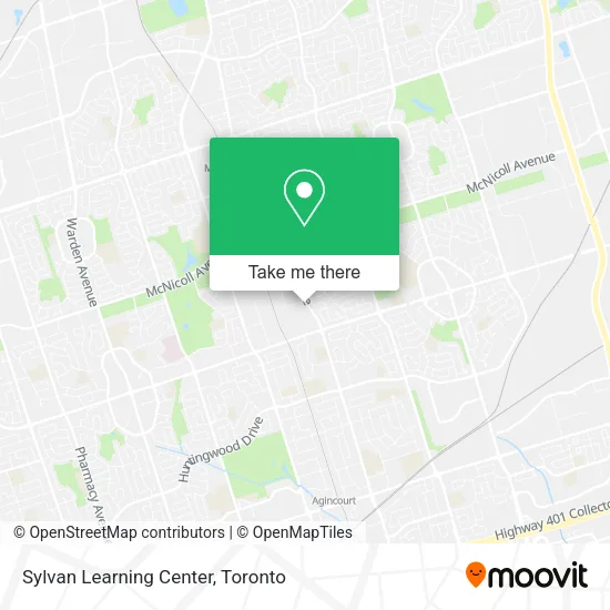 Sylvan Learning Center map