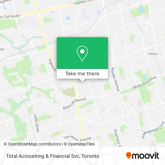 Total Accounting & Financial Svc map