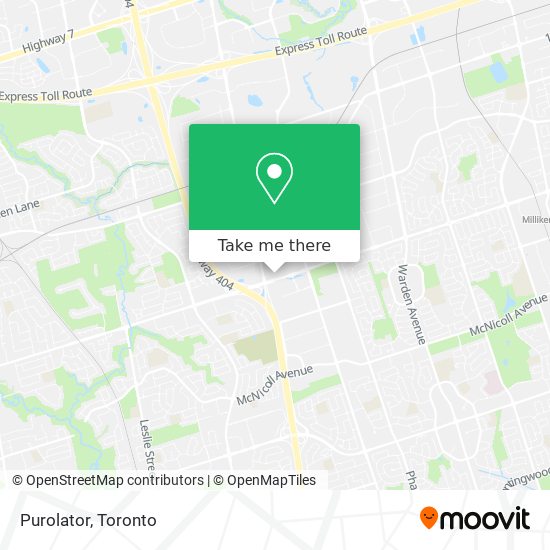 Purolator map