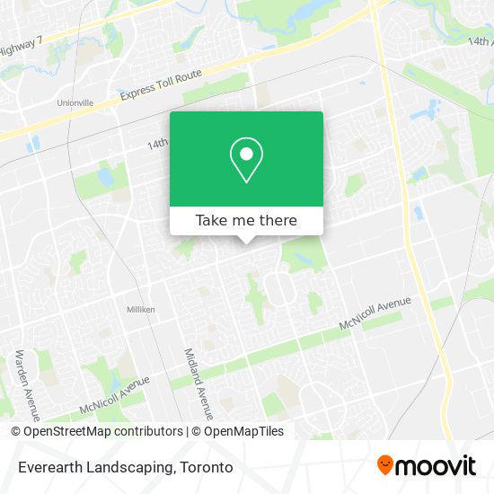 Everearth Landscaping map