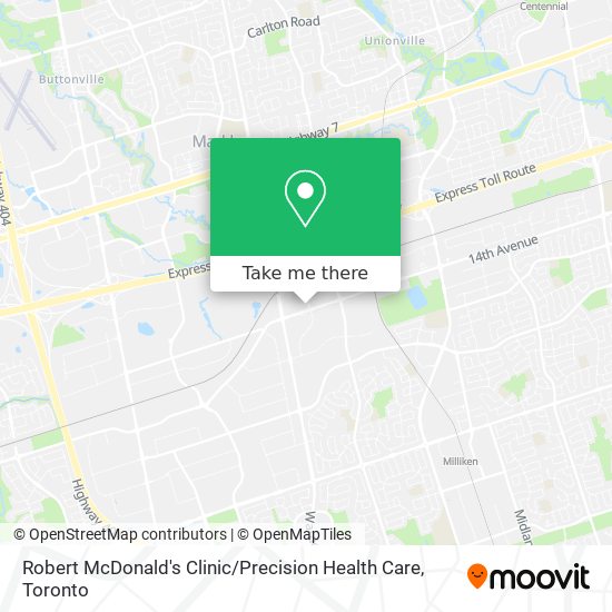 Robert McDonald's Clinic / Precision Health Care map