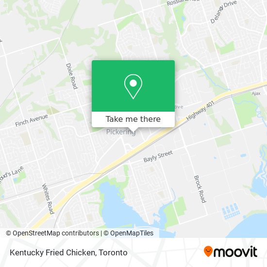 Kentucky Fried Chicken map