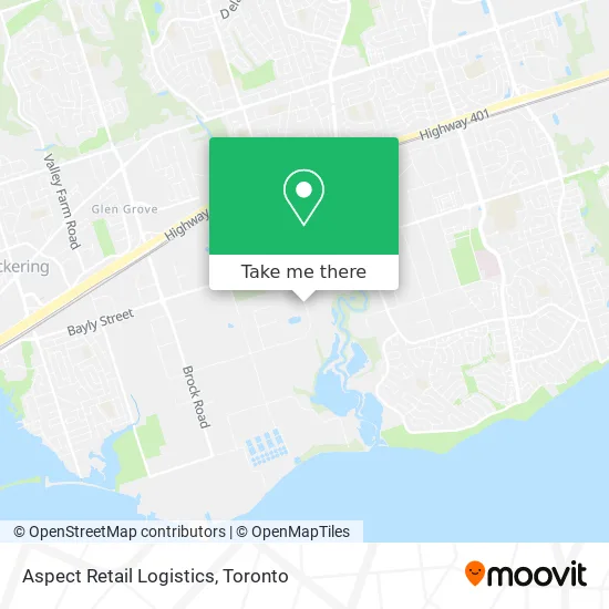 Aspect Retail Logistics map