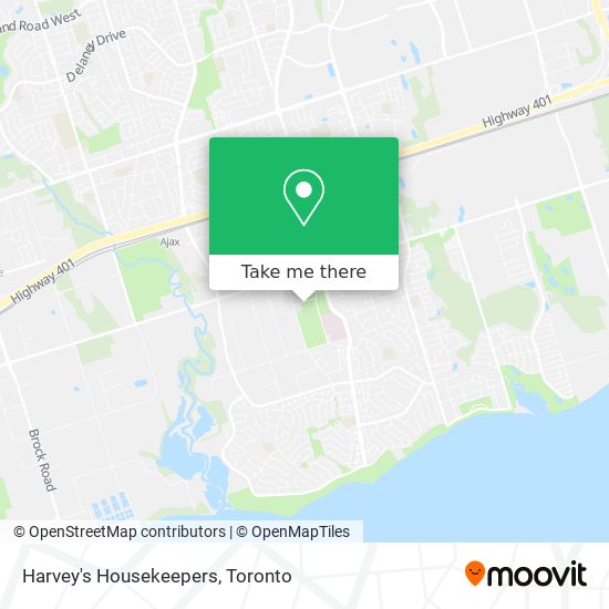 Harvey's Housekeepers map