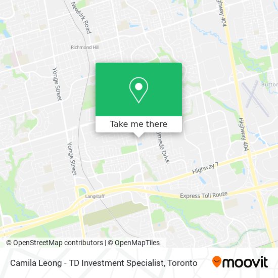 Camila Leong - TD Investment Specialist plan