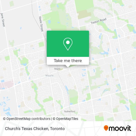 Church's Texas Chicken map