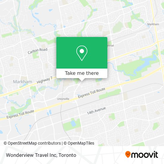 Wonderview Travel Inc map